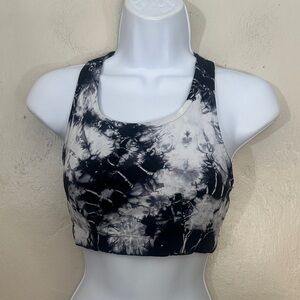 Electric & Rose Black and White Crop Top